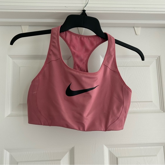 Nike Other - Nike Pink Racerback Sports Bra with Black Swoosh
